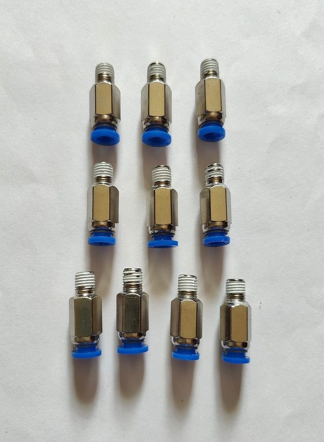 SYLIX مجموعة Sylix® من 10 قطع من أنابيب التوصيل المستقيمة بقطر خارجي 6 مم إلى وصلة هواء هوائية بقطر 1/8 بوصة BSP ذكر - Image 1